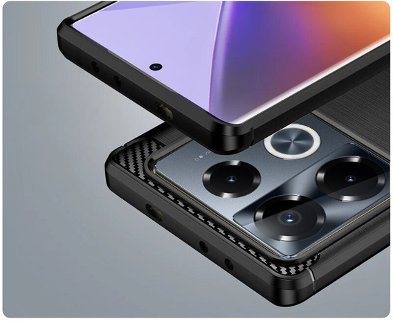 Huse pentru Infinix Note 40 Pro Plus, Carbon, negru