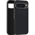 Husă pentru Google Pixel 10 / 10 Pro, ABEEL, pentru MagSafe, cu textură de carbon, negru