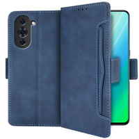 Cu clapetă pentru Huawei Nova 10 Pro 4G, Card Slot, albastru