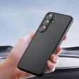 Huse pentru Samsung Galaxy S25 FE, Fusion Hybrid, transparent / negru