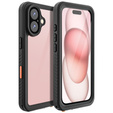 Husă impermeabilă IP68 pentru iPhone 16, negru