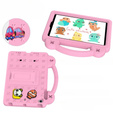 Husă pentru copii pentru iPad mini 7.9" 2019/2015/2014/2013/2012 (5/4/3/2/1 gen.), Cute Patterns, cu suport, roz