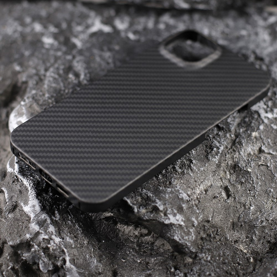 Husă pentru iPhone 13, Aramid Fiber Cover, negru
