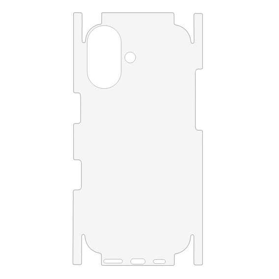 Folie de protecție pentru partea din spate a iPhone 17