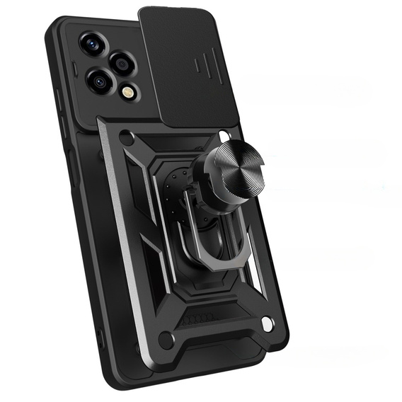Husă blindată pentru Honor 200 Lite, CamShield Slide, negru
