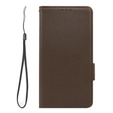 Cu clapetă pentru Xiaomi Redmi Note 12 5G / POCO X5 5G, Wallet Litchi Magnet, maro