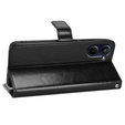 Husa cu clapetă pentru Realme 10 4G, Split Leather, negru