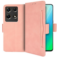 Cu clapetă pentru Infinix Note 30 Pro 4G, Card Slot, roz