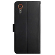 Husa cu clapetă pentru Samsung Galaxy Xcover 7, Split Leather, negru
