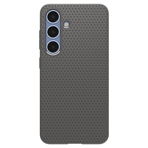 Carcasa Spigen pentru Samsung Galaxy S25, Liquid Air, negru + 9H Tempered Glass