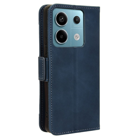Cu clapetă pentru Xiaomi Redmi Note 13 Pro 5G, Card Slot, albastru