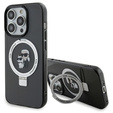 Suport pentru inel Karl Lagerfeld Husa MagSafe Karl & Choupette pentru iPhone 15 Pro