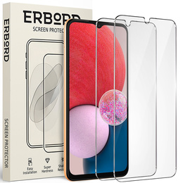 2x sticlă călită pentru Samsung Galaxy A13 4G/5G, ERBORD 9H Hard Glass pe ecran