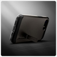 Carcasa Spigen pentru iPhone 16E, Tough Armor Mag MagSafe, gri + 9H Tempered Glass