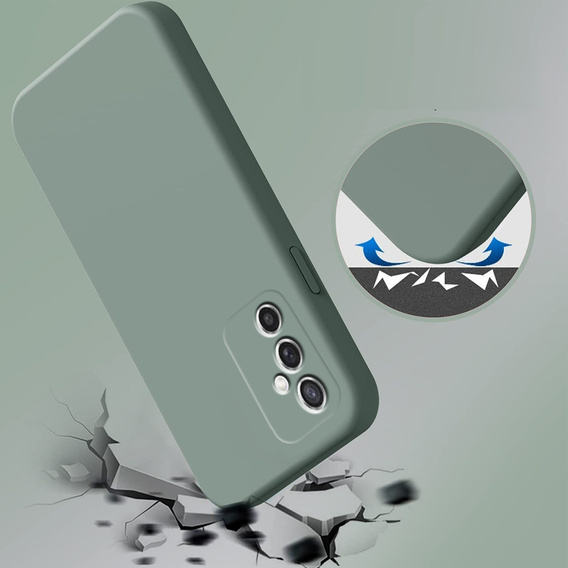 Husa pentru Samsung Galaxy M52 5G, Silicone Lite, verde închis