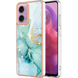 Carcasă de protecție pentru Motorola Moto G24 / G24 Power / G04, Marble Slim Case, verde