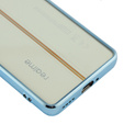 Carcasa pentru Realme 11 Pro 5G / Pro+ 5G, Electroplating Frame, transparent / albastru