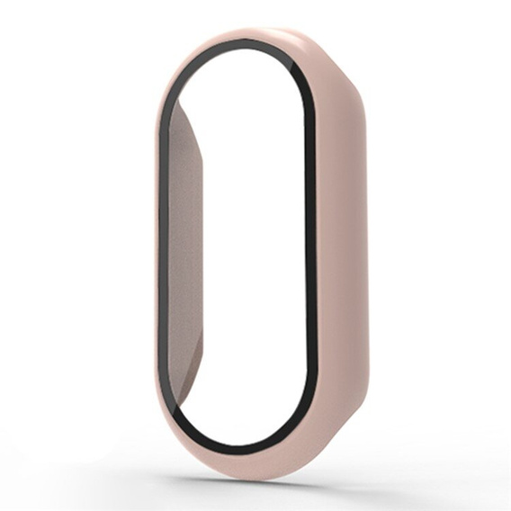 Carcasă 2in1 + sticlă călită pentru Xiaomi Smart Band 10 / 9 / 8, roz