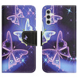 Cu clapetă pentru Samsung Galaxy M15 5G, Wallet, Sparkling Butterflies