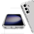 Carcasă pentru Samsung Galaxy S24, Shockproof, cu folie, transparentă