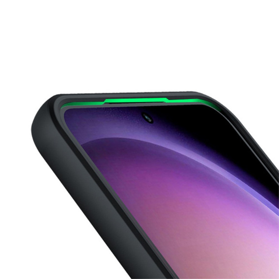 Carcasă pentru Samsung Galaxy S24, Fusion Hybrid, cu protecție pentru camera foto, transparent / negru
