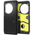 Husă Spigen Tough Armor pentru OnePlus 12 (neagră) – protecție robustă cu suport