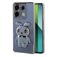 Carcasă pentru Xiaomi Redmi Note 13 Pro 5G, Rabbit, albastru + sticlă călită 9H