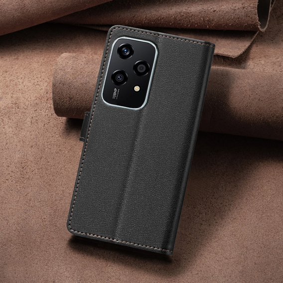 Husa cu clapetă pentru Honor 200 Lite, BINFEN Wallet, negru