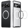 Carcasă de protecție pentru camera foto pentru Google Pixel 8, CamShield MagSafe, transparent / argintiu
