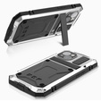 Husă pentru iPhone 15 Plus, R-JUST, armată, de argint / negru