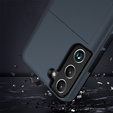 Huse pentru Samsung Galaxy S22, Sliding Card Holder, albastru închis