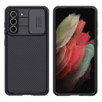 Carcasă blindată Nillkin pentru Samsung Galaxy S21 FE, CamShield Pro, negru