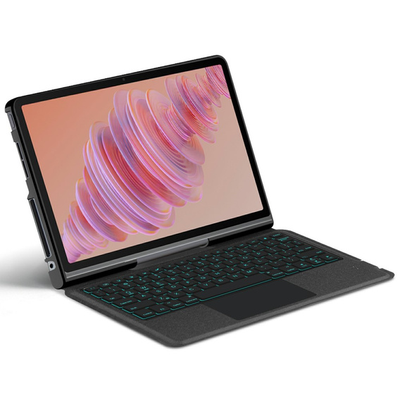 Carcasă + tastatură Lenovo Tab Plus, negru