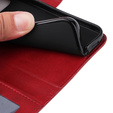 Cu clapetă pentru Realme C67, Leather Wallet, roșu