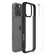 Carcasa Spigen pentru iPhone 16 Pro, Ultra Hybrid, negru + sticlă temperată 9H