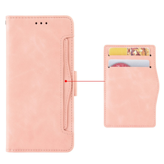 Cu clapetă pentru Xiaomi Poco F7 Ultra, Card Slot, roz