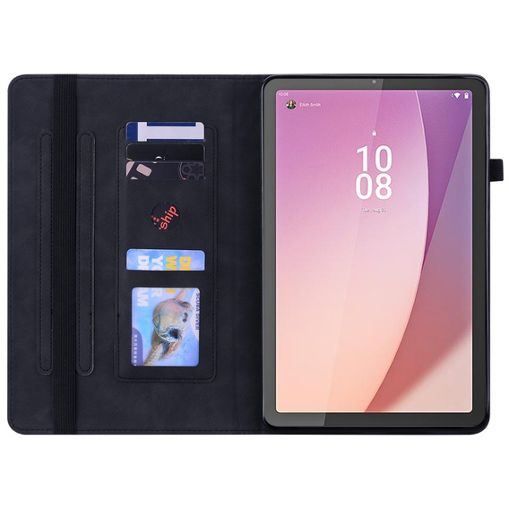 Huse pentru Lenovo Tab M9, Wallet Pen Slot, negru