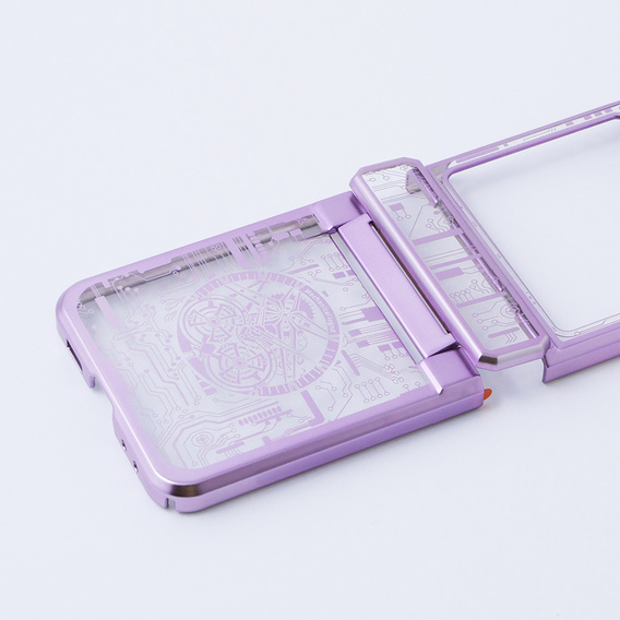 Husă pentru Samsung Galaxy Z Flip 5 5G, Mechanical Legend, violet