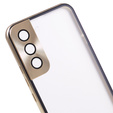 Husa pentru Samsung Galaxy S21, Magnetic Dual Glass, de aur