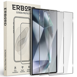 2x sticlă călită pentru Samsung Galaxy S24 Ultra, ERBORD 9H Hard Glass pe ecran