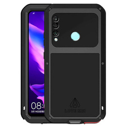 Love Mei Huse pentru Huawei P30 Lite/ Nova 4e, armored with glass, negru