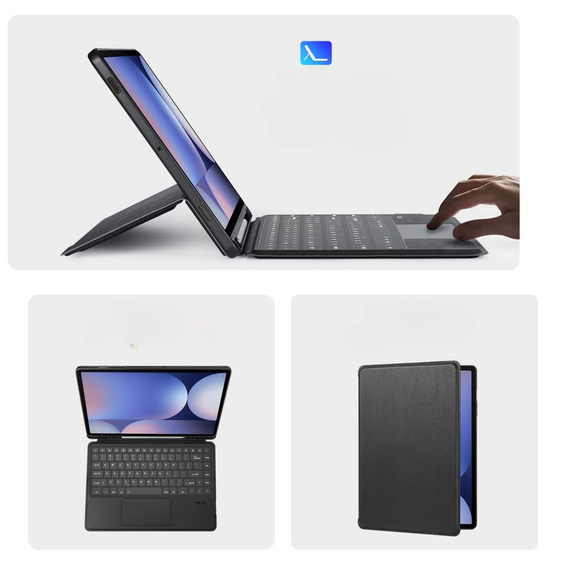 Husă pentru tastatură pentru Samsung Galaxy Tab S8 Ultra / S9 Ultra / S10 Ultra, Dux Ducis DK Series, negru