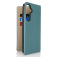 Cu clapetă pentru Samsung Galaxy S25+ Plus, Litchi Skin Grain, albastru