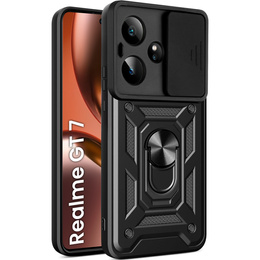 Husă blindată pentru Realme GT 7 / 7T, CamShield Slide, negru