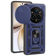 Husă blindată pentru Realme 14 Pro+ 5G, CamShield Slide, albastru