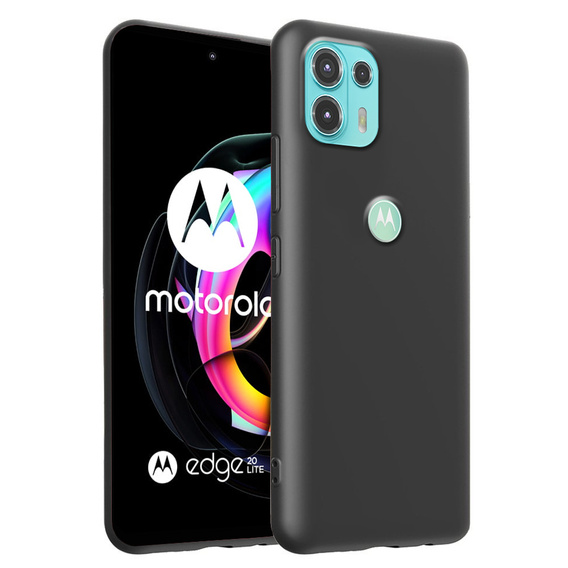 Husa pentru Motorola Edge 20 Lite, Silicone Lite, negru