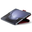 Husa cu clapetă CASEME pentru Samsung Galaxy Z Fold6 5G, Litchi Wallet, roșu