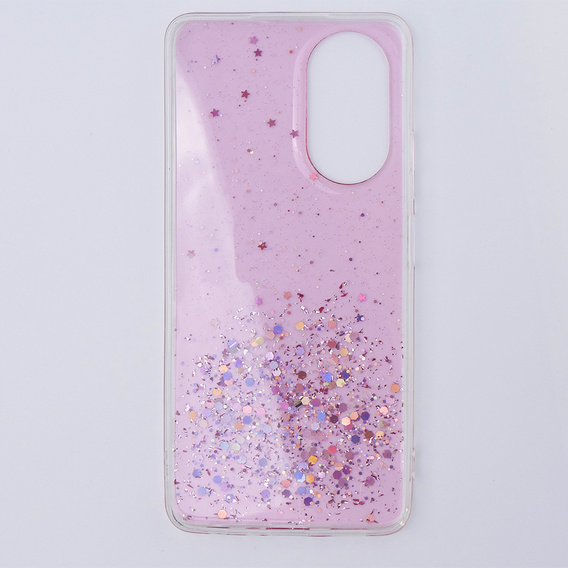 Huse pentru Oppo A58 4G, Glittery, roz