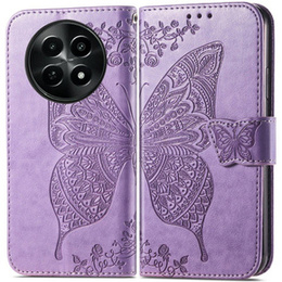 Cu clapetă pentru Realme 12, Butterfly, violet
