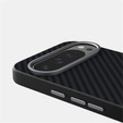 Husă pentru Google Pixel 10 / 10 Pro, ABEEL, pentru MagSafe, cu textură de carbon, negru
